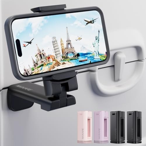 MiiKARE Airplane Phone Holder, 2-Pack and 4-Pack, 4-pack, mixed