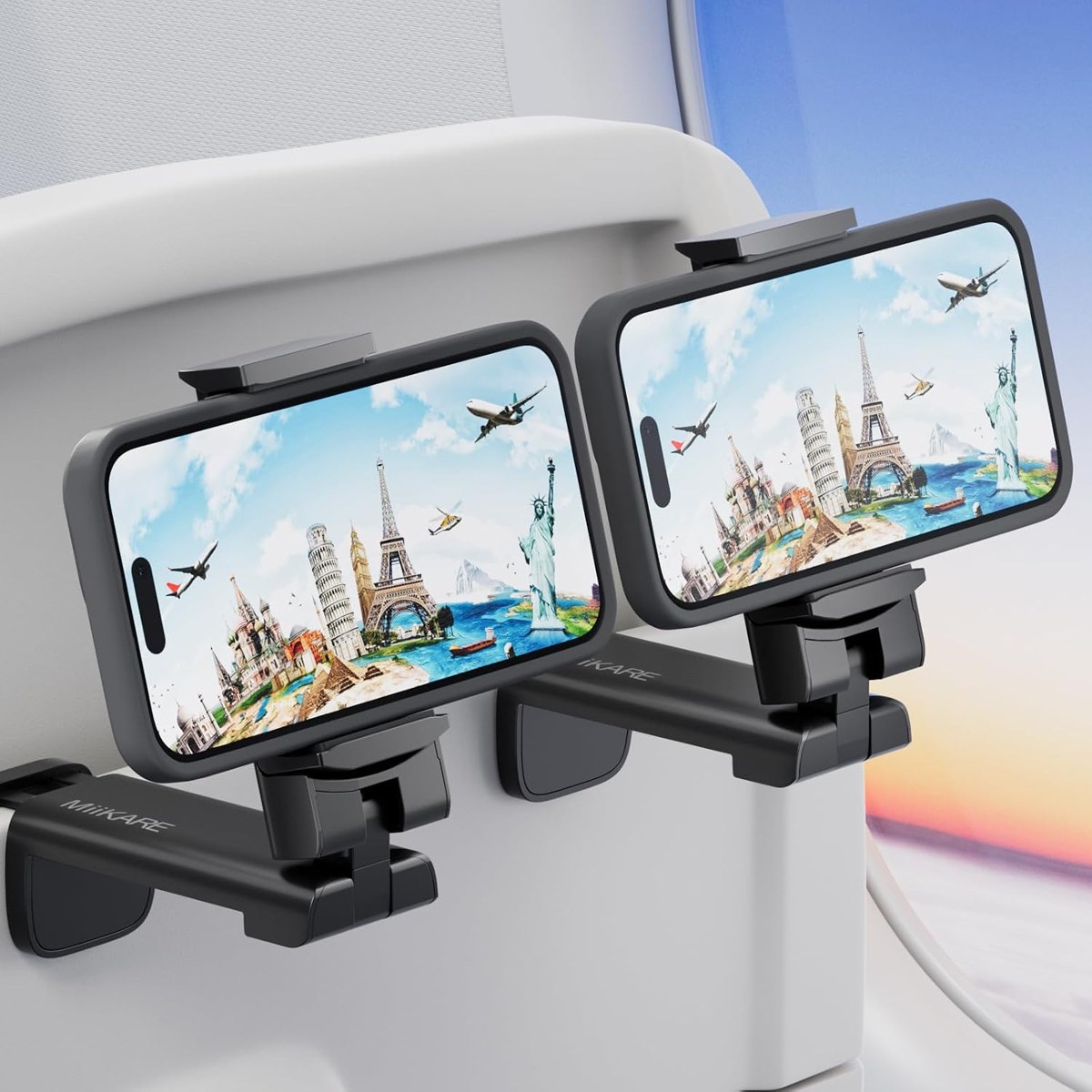 MiiKARE Airplane Phone Holder, 2-Pack and 4-Pack